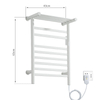 Smart Electric Towel Rack Space Aluminum Temperature Control Time Smart Home Heated Towel Rack Bath Towel Drying Rack Bathroom