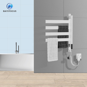 Wall Mounted Bathroom Electric Heated Stainless Steel Towel Racks
