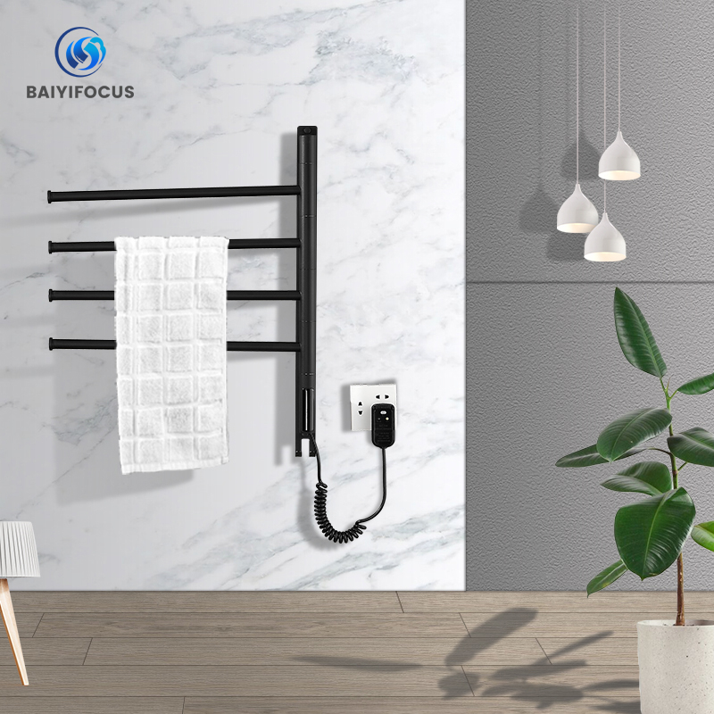 Bath towel drying electric towel rack heating towel rack rack towel dryer rotatable digital display function