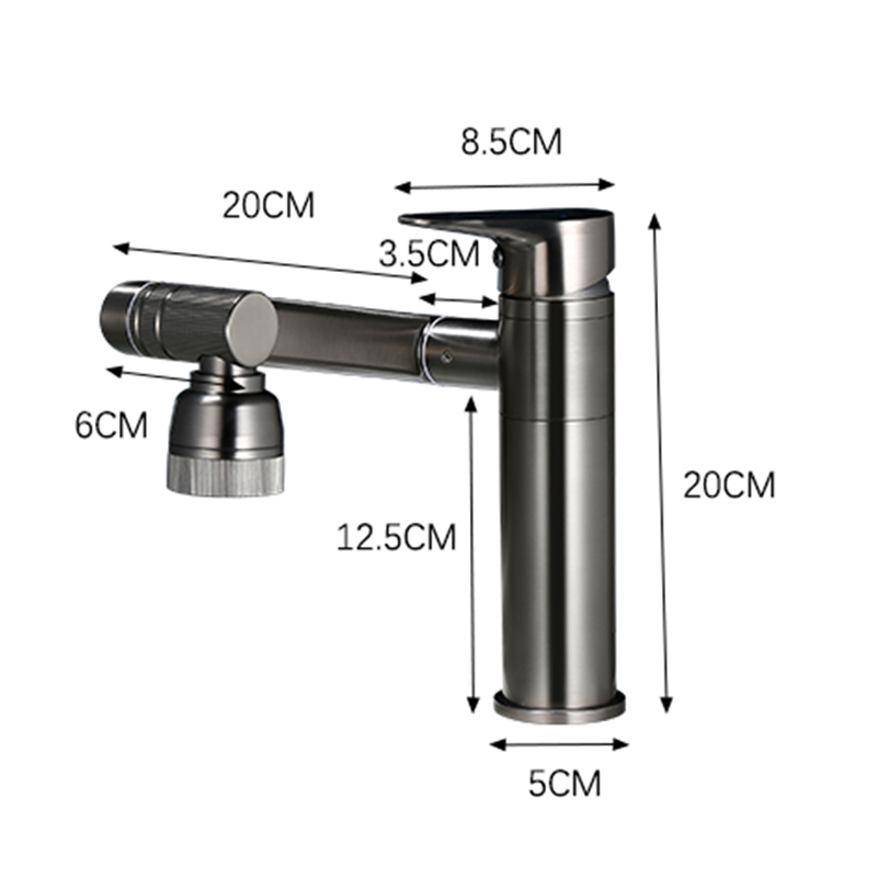 basin mixer size