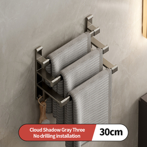 Towel Rack Wall Mounted Towel Rack Three Bar Bathroom Towel Rack