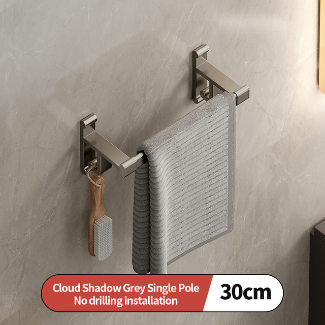 Towel Rack Wall Mounted Towel Rack Single Bathroom Towel Rack