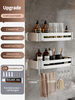 Multilayer Wall Mounted Bathroom Shower Rack Square Soap Basket