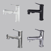 Bathroom faucet pull-out all copper white hot and cold water faucet wash face wash basin washbasin bathroom accessories