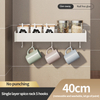 Length 40cm drill-free hanging seasoning rack metal seasoning storage rack kitchen wall-mounted seasoning rack