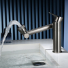 Bathroom faucet full copper hot and cold gun gray rotating universal faucet basin washbasin mechanical arm ABS nozzle